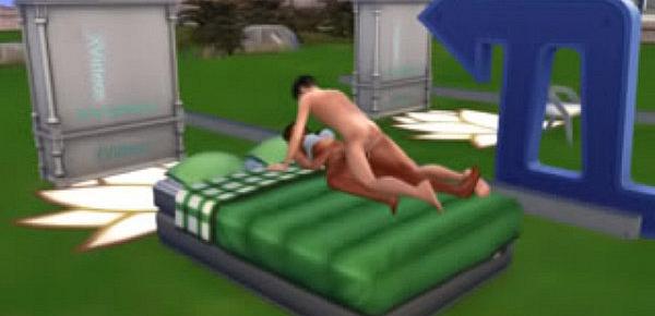  Public sim interracial sex